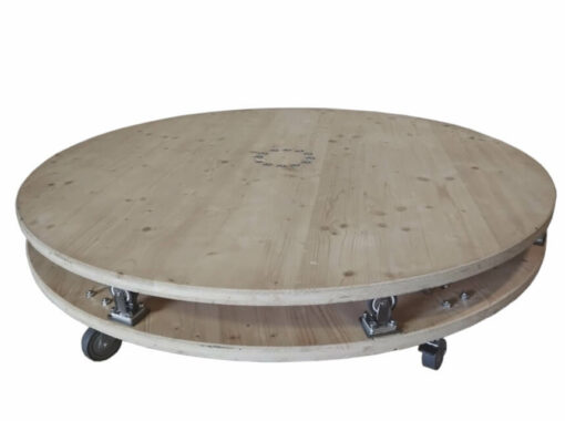 rotating platform with wheels