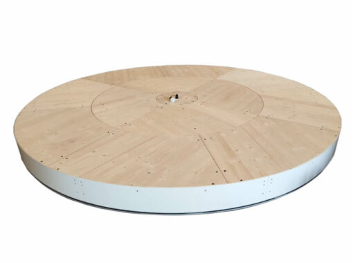 plateforme tournante en bois