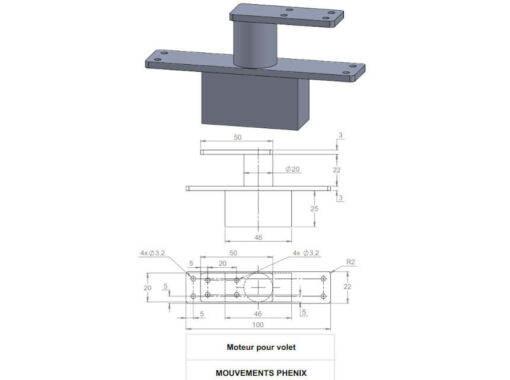 plan moteur ouverture volet