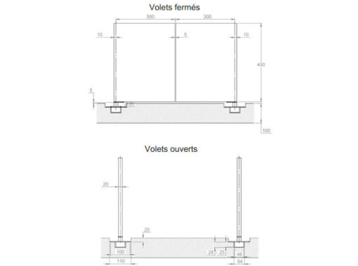 plan ouverture volets