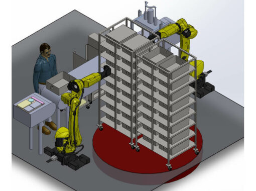 Implantation automatisme tournant industriel